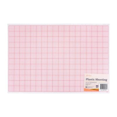 SEW EASY PLASTIC SHEETING GRIDS PRINTED 32x47CM