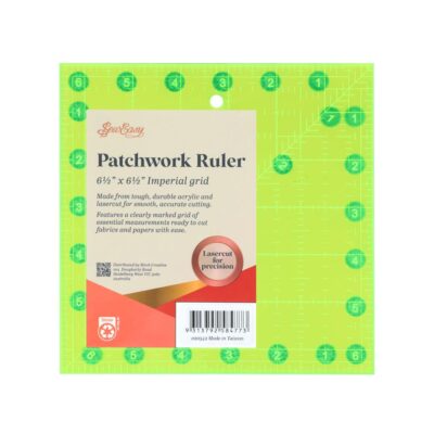SEW EASY QUILT SQUARE - NON SLIP FLUORO 6.5''