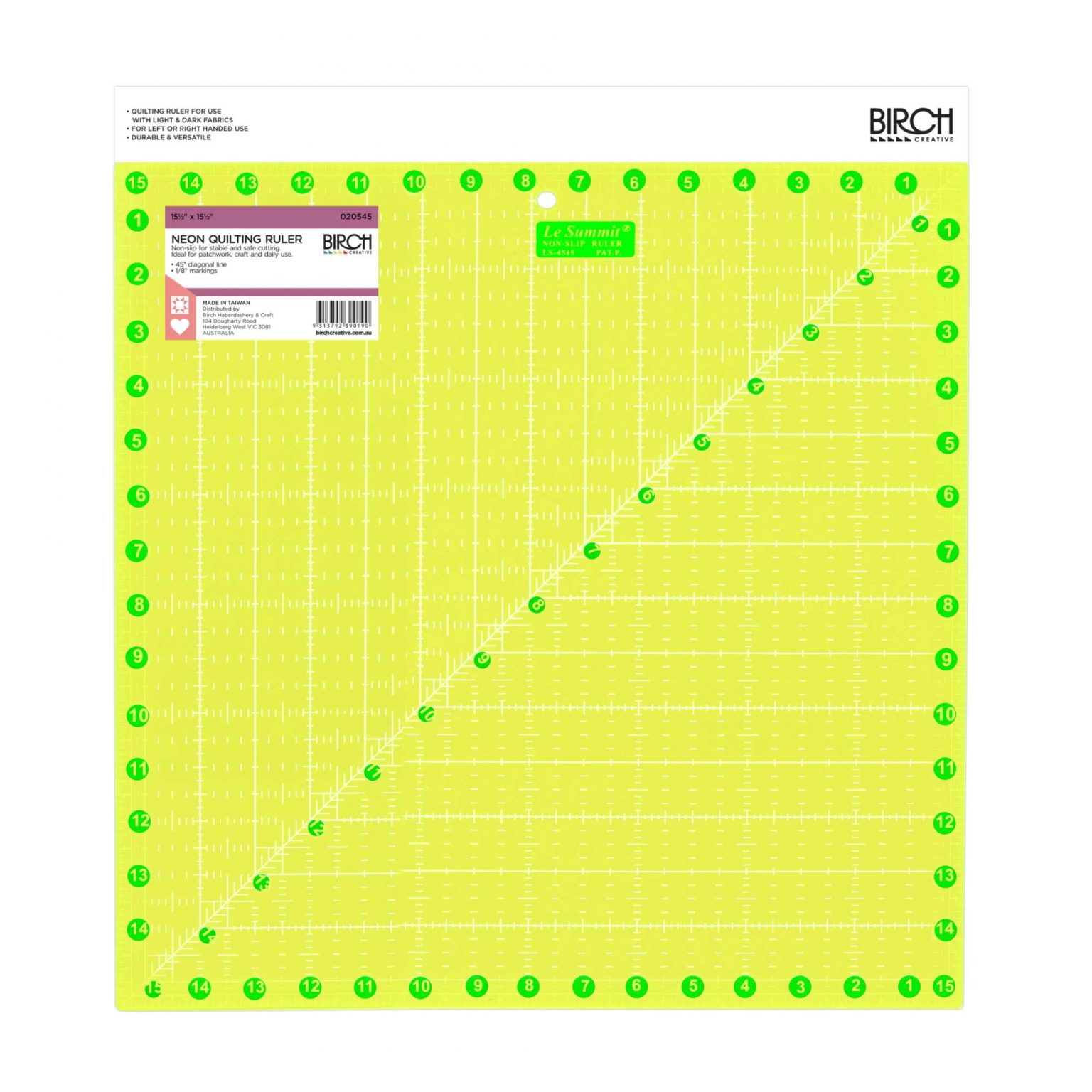 Birch Slotted Ruler Quilt Rulers & Mats » Birch Wholesale