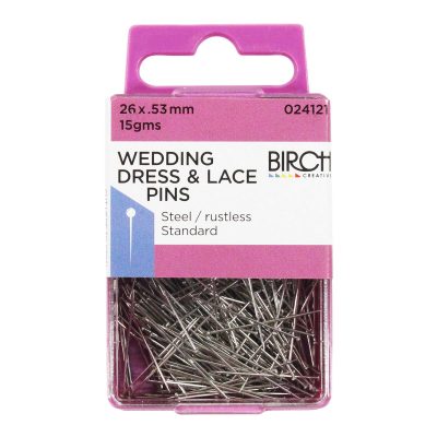 PINS WEDDING DRESS 26x.53MM - 15GMS