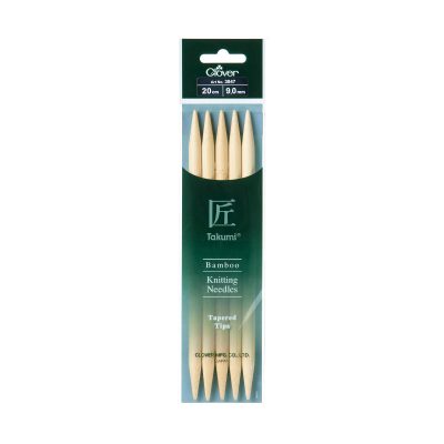 CLOVER BAMBOO KNITTING TAKUMI DOUBLE 20CM - 9.00MM