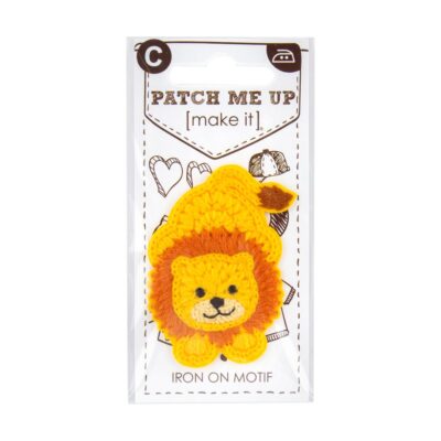 MOTIF IRON-ON LION 3PK