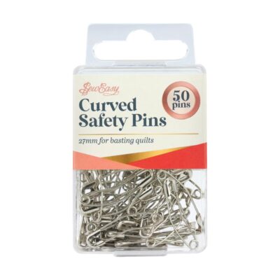 SEW EASY PINS SAFETY STEEL CURVED 27MM