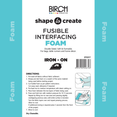 SHAPE TO CREATE FOAM PLUS IRON ON