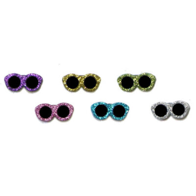 JESSE JAMES NOVELTY BUTTONS - 4429 GLITTER SUNGLASSES