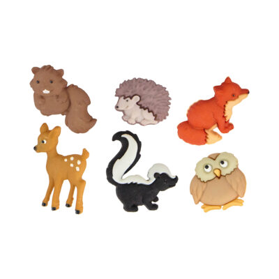 JESSE JAMES NOVELTY BUTTONS - 6547 FOREST BABIES