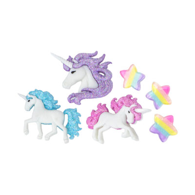 JESSE JAMES NOVELTY BUTTONS - 9357 MAGICAL UNICORNS