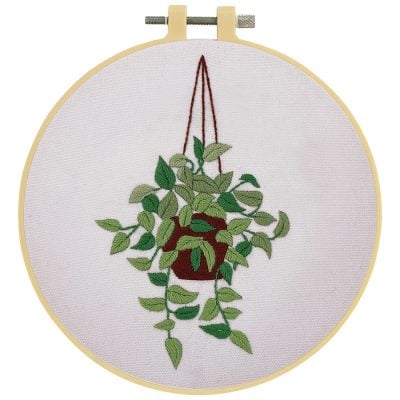 MAKE IT  EMBROIDERY KIT - HANGING POT
