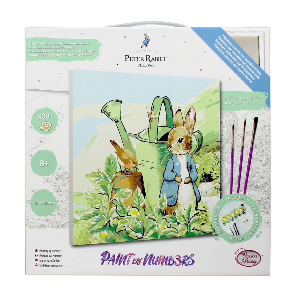 Peter Rabbit Paint CRAFT BUDDY PETER RABBIT CRYS ART PNT BY NUM 30X30 » Birch Wholesale