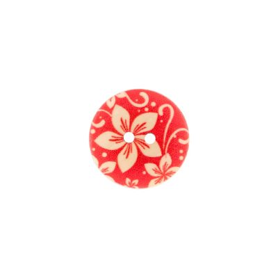 HEMLINE BUTTONS WHITE FLOWER PRINTS/40