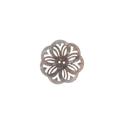 HEMLINE BUTTONS FLOWER SHAPE CARVED/60