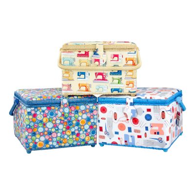 BIRCH LARGE SEWING BASKET SQUARE 25.7X25.7X18.7CM