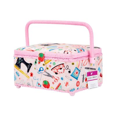 BIRCH LARGE SEWING BASKET SQUARE 25.7X25.7X18.7CM