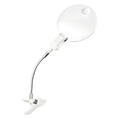 OTT LITE LED 5IN MAGNIFIER WITH CLIP AND STAND