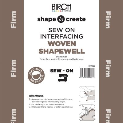 SHAPE TO CREATE I/FACING SHAPE WELL SEW ON FIRM