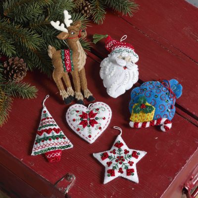BUCILLA NORDIC SANTA 6/ORN