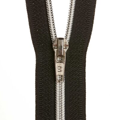ZIP NYLON SILVER TEETH 46/18 135146