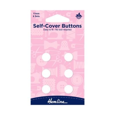 HEMLINE HANGSELL BUTTONS SELF COVER NYLON 11MM