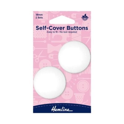HEMLINE HANGSELL BUTTONS SELF COVER NYLON 38MM