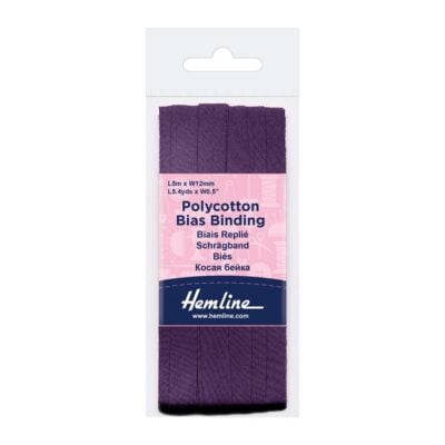 HEMLINE HANGSELL BIAS BINDING 12MM X 5M