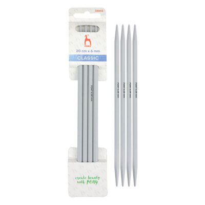 PONY KP DOUBLE ENDED (SO4) 20CM X 6MM PLASTIC