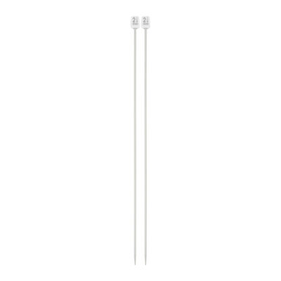 PONY STRAIGHT PAIR OF NEEDLES WITH ENDS 25CM