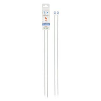 PONY STRAIGHT PAIR OF NEEDLES WITH ENDS 30CM