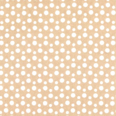 FABRIC GUTERMANN X BIRCH PORTOFINO 110CM - WHITE DOTS CLAY