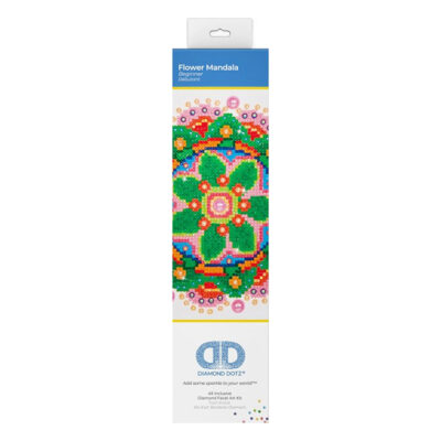 DIAMOND DOTZ FLOWER MANDALA 20.3 X 25.4CM