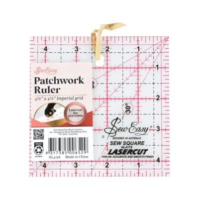 SEW EASY HANGSELL RULER SQUARE 4.5IN X 4.5IN