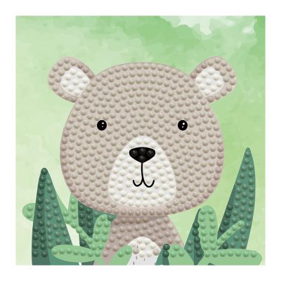 DIAMOND DOTZ 10.20CM X 10.20CM - WOODLAND BEAR