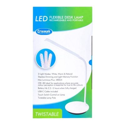 TRIUMPH LED DESK LAMP PORTABLE,RECHARGE