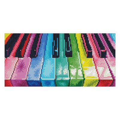 DIAMOND DOTZ 20CM X 40CM - RAINBOW KEYBOARD