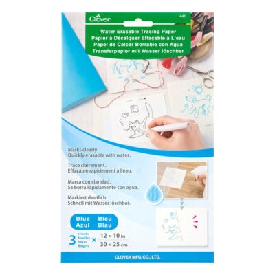 CLOVER WATER ERASABLE TRACING PAPER - BLUE