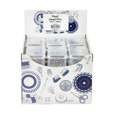 SEW TASTY PEARL HEAD PINS - ASSORTED