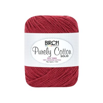 BIRCH YARN PURELY COTTON 100% 4PLY SOLID 75G/PK6 - 022 SMOKEY TOPAZ