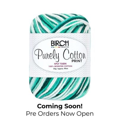BIRCH YARN PURELY COTTON 100% 4PLY PRINT 65G/PK6