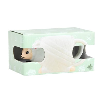 SEW TASTY CERAMIC MUG 650ML - WHITE SHEEP YARN