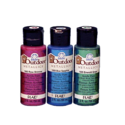 PLAID F/A OUTDOOR METALLICS2OZ