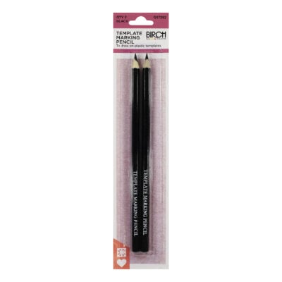 BIRCH PENCIL QUILTERS TEMPLATE CD - BLACK